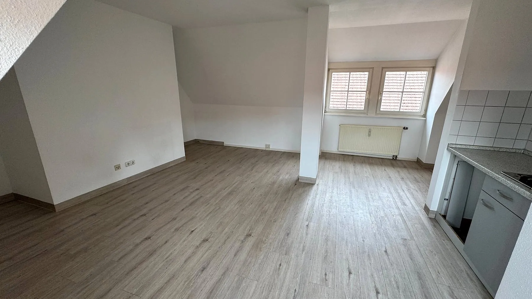 Wohnraum mit Tageslicht